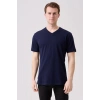 V Yaka 100 Pamuk Penye Tshirt Is Gvenligi Galanthus shirt Nefes Alabilir Rahat Şık Tasarım