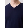 V Yaka 100 Pamuk Penye Tshirt Is Gvenligi Galanthus shirt Nefes Alabilir Rahat Şık Tasarım
