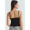 V Yaka İnce Askılı Bluz Regular Kesim Polyester Elastan Kumaş Zarifane Tasarım Rahat Ve Şık