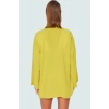 V Yaka Uzun Kollu Kimono Şort Takım Viskoz Polyester Yazlık Plaj Ömürlü Kaliteli İşçilik