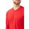 V Yaka Uzun Kollu Penye Tshirt Padus shirt Rahat Kesim Günlük İş Kullanımı İçin