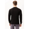 V Yaka Uzun Kollu Penye Tshirt Padus shirt Rahat Kesim Günlük İş Kullanımı İçin