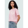 Varak Baskılı Regular Pamuk Bluz Kısa Kol Bisiklet Yaka Casual Stil Kaliteli İşçilik