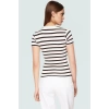 Viskon Ribana Bisiklet Yaka Fitted Bluz Günlük Kombinler İçin Rahat Kullanım Modern Stil
