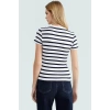Viskon Ribana Bisiklet Yaka Fitted Bluz Günlük Kombinler İçin Rahat Kullanım Modern Stil