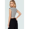 Viskon Ribana Kadın Crop Bluz Ay Kol Bisiklet Yaka Fitted Günlük Özenle Seçilmiş Seçkin Malzeme