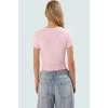 Viskoz Ribana Crop Bluz Büzgü Detaylı Fitted Kalıp Yazlık Uzun Ömürlü Premium Kalite