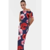 Vücuda Oturan Maxi Elbise Tek Omuz Asimetrik Yaka Polyester Kumaş Rahat Kullanım