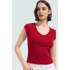Vücuda Oturan Pamuklu Ribana Bluz Şık ve Rahat Yazlık Uzun Ömürlü Kullanım Trend Tasarım
