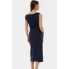 Vücudu Saran Çizgili Midi Elbise Yazlık Dokuma Polyester Elastan Modern Stil