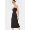 Vücudu Saran Midi Elbise 88% Polyester 12% Elastan Bodycon Özenle Seçilmiş Modern Stil