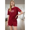 Waffle Örme Pijama Takımı Kısa Kol Boru Paça Regular Kalıp Yazlık Kaliteli İşçilik