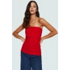 Yandan Fermuarlı Krep Örme Straplez Bluz Premium Kalite Modern Stil