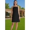 Yazlık A Kesim Mini Elbise 85%Polyester 15%Elastan Taş Detaylı Günlük Kullanım İçin Premium Kalite