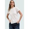 Yazlık Asimetrik Fitted Pamuklu T shirt Günlük Stil Profesyonel Görünüm Uzun Ömürlü