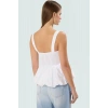 Yazlık Balon Etekli Bluz Rahat Kalıp Pamuklu Polyester Modern Stil Konforlu Kesim
