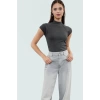 Yazlık Bisiklet Yaka Fitted Viskon Bluz Şık Görünüm Mükemmel Uyum