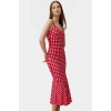 Yazlık Çiçekli Maxi Elbise Bodycon Kesim Nefes Alabilir Polyester Elastan Casual Mükemmel Uyum