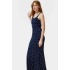 Yazlık Çiçekli Maxi Elbise Bodycon Kesim Nefes Alabilir Polyester Elastan Casual Mükemmel Uyum