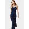 Yazlık Çiçekli Maxi Elbise Bodycon Kesim Nefes Alabilir Polyester Elastan Casual Mükemmel Uyum
