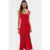Yazlık Çiçekli Maxi Elbise Bodycon Kesim Nefes Alabilir Polyester Elastan Casual Mükemmel Uyum