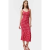 Yazlık Çiçekli Maxi Elbise Bodycon Kesim Nefes Alabilir Polyester Elastan Casual Mükemmel Uyum