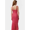 Yazlık Çiçekli Maxi Elbise Bodycon Kesim Nefes Alabilir Polyester Elastan Casual Mükemmel Uyum