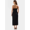 Yazlık Çiçekli Maxi Elbise V Yaka Dantel Detay Örme Kumaş Rahat Ve Şık Modern Stil