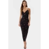 Yazlık Çiçekli Maxi Elbise V Yaka Dantel Detay Örme Kumaş Rahat Ve Şık Modern Stil