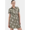 Yazlık Çiçekli Mini Elbise Skater Kalıp 50% Pamuk Rahat Günlük Stil Dayanıklı Malzeme