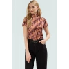 Yazlık Çok Polyester Bluz Rahat Şık ve Bürümcük Dokuma Trend Tasarım Mükemmel Uyum
