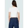 Yazlık Crop Bluz 96%Polyester 4%Elastan Havuz Yaka Fitted Kalıp Mükemmel Uyum