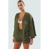 Yazlık Etnik Desenli Pamuklu Kimono Şort Takım Plaj için Rahat Tasarım Modern Stil Özenle Seçilmiş