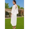 Yazlık Feminen Maxi Elbise Crinkle Dokuma Viskoz Rahat Modern Stil Özel Tasarım Konforlu Kesim