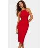 Yazlık Halter Yaka Bodycon Midi Elbise Pamuk Elastan Örme Trend Tasarım Dayanıklı Malzeme