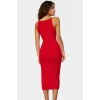 Yazlık Halter Yaka Bodycon Midi Elbise Pamuk Elastan Örme Trend Tasarım Dayanıklı Malzeme