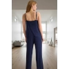 Yazlık İnce Askılı Pijama Takımı Viskon Dantel Detay Regular Uzun Ömürlü Özenle Seçilmiş