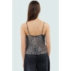 Yazlık Kadın Crop Bluz %100 Polyester Saten Dokuma Kumaş Şık Görünüm Trend Tasarım