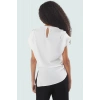 Yazlık Kadın Fitted Krep Bluz Dik Yaka Günlük Stil Özenle Seçilmiş Dayanıklı Malzeme