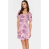 Yazlık Kadın Mini Elbise Polyester Şifon Dokuma Astarlı Şık Görünüm Özenle Seçilmiş Modern Stil