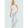 Yazlık Kaşkorse Bluz Aksesuar Detaylı Fitted Kalıp Pamuklu Kumaş Mükemmel Uyum Modern Stil