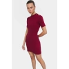 Yazlık Kısa Elbise Örme Kumaş Bodycon Kesim Düğme Detaylı Rahat Ve Şık Modern Stil