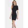 Yazlık Kısa Elbise Örme Kumaş Bodycon Kesim Düğme Detaylı Rahat Ve Şık Modern Stil