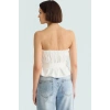 Yazlık Kolsuz Bluz Renk Gabardin Kumaş Straplez Fitted Basic Günlük Kullanım İçin