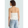 Yazlık Kolsuz Bluz Renk Gabardin Kumaş Straplez Fitted Basic Günlük Kullanım İçin