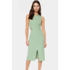 Yazlık Kolsuz Bodycon Elbise Dokuma Kumaştan Şık Midi Kaliteli İşçilik Uzun Ömürlü