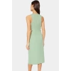 Yazlık Kolsuz Bodycon Elbise Dokuma Kumaştan Şık Midi Kaliteli İşçilik Uzun Ömürlü