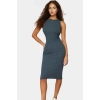 Yazlık Kolsuz Bodycon Örme Midi Elbise 98% Pamuk Rahat Kalıp Şık Görünüm Seçkin Malzeme