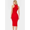 Yazlık Kolsuz Bodycon Örme Midi Elbise 98% Pamuk Rahat Kalıp Şık Görünüm Seçkin Malzeme