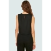 Yazlık Kolsuz Crop Bluz Rahat Günlük Polyester Dokuma Kumaş Ve Şık Özel Tasarım